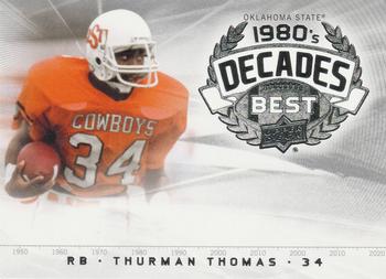 2011 Upper Deck College Football Legends - Decades Best #DB-TT Thurman Thomas Front