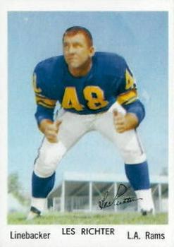 1959 Bell Brand Los Angeles Rams #16 Les Richter Front