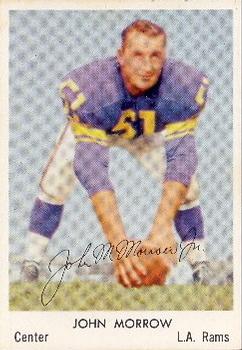1959 Bell Brand Los Angeles Rams #17 John Morrow Front