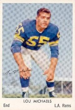 1959 Bell Brand Los Angeles Rams #18 Lou Michaels Front