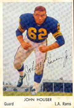 1959 Bell Brand Los Angeles Rams #22 John Houser Front