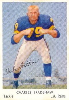 1959 Bell Brand Los Angeles Rams #30 Charley Bradshaw Front