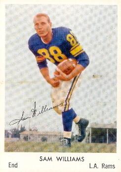 1959 Bell Brand Los Angeles Rams #35 Sam Williams Front
