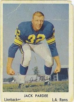 1959 Bell Brand Los Angeles Rams #9 Jack Pardee Front