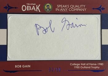 2011 TriStar Obak - Cut Signatures Blue #NNO Bob Gain Front