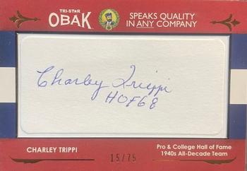 2011 TriStar Obak - Cut Signatures Bronze #NNO Charley Trippi Front