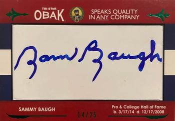 2011 TriStar Obak - Cut Signatures Green #NNO Sammy Baugh Front