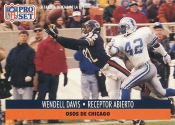 1991 Pro Set Spanish #22 Wendell Davis Front