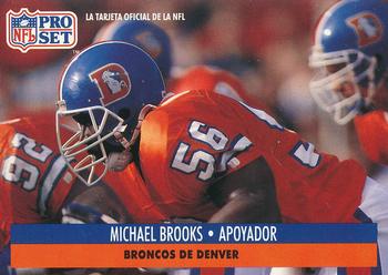 1991 Pro Set Spanish #56 Michael Brooks Front