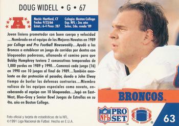1991 Pro Set Spanish #63 Doug Widell Back