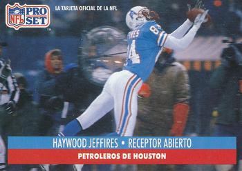 1991 Pro Set Spanish #86 Haywood Jeffires Front