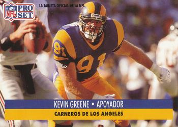 1991 Pro Set Spanish #121 Kevin Greene Front