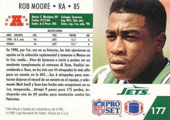 1991 Pro Set Spanish #177 Rob Moore Back