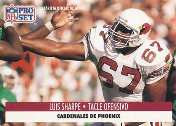 1991 Pro Set Spanish #195 Luis Sharpe Front