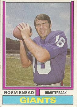 1974 Topps Parker Brothers Pro Draft #23 Norm Snead Front