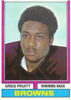 1974 Topps Parker Brothers Pro Draft #110 Greg Pruitt Front