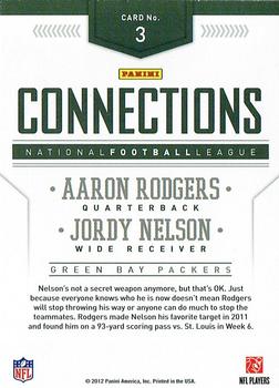 2012 Panini Prestige - Connections #3 Aaron Rodgers / Jordy Nelson Back