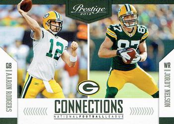 2012 Panini Prestige - Connections #3 Aaron Rodgers / Jordy Nelson Front