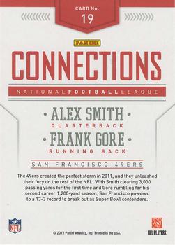 2012 Panini Prestige - Connections #19 Alex Smith / Frank Gore Back