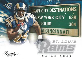 2012 Panini Prestige - Draft City Destination #18 Isaiah Pead Front