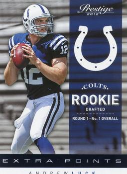 2012 Panini Prestige - Extra Points Blue #229 Andrew Luck Front