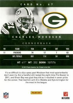 2012 Panini Prestige - Extra Points Gold #67 Charles Woodson Back