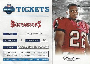 2012 Panini Prestige - NFL Draft Tickets #10 Doug Martin Front