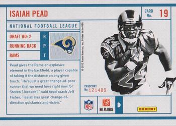 2012 Panini Prestige - NFL Passport #19 Isaiah Pead Back
