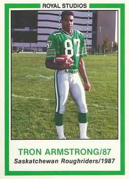 1987 Saskatchewan Roughriders #NNO Tron Armstrong Front