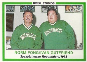 1988 Saskatchewan Roughriders #NNO Norm Fong / Ivan Gutfriend Front