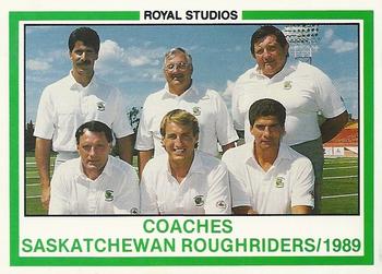 1989 Royal Studios Saskatchewan Roughriders #NNO Coaches Front