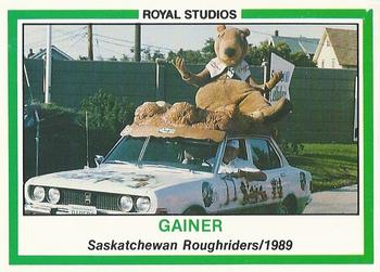 1989 Royal Studios Saskatchewan Roughriders #NNO Gainer Front