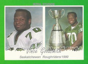 1990 Saskatchewan Roughriders #NNO Vince Goldsmith Front
