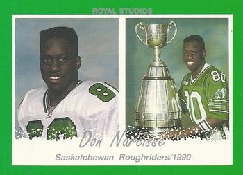 1990 Saskatchewan Roughriders #NNO Don Narcisse  Front