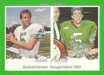 1990 Saskatchewan Roughriders #NNO Kent Austin Front