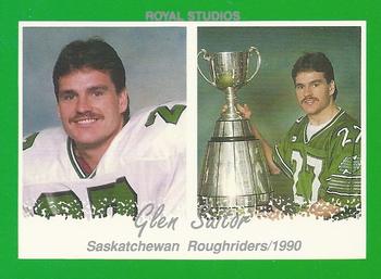 1990 Saskatchewan Roughriders #NNO Glen Suitor  Front