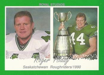 1990 Saskatchewan Roughriders #NNO Roger Aldag Front