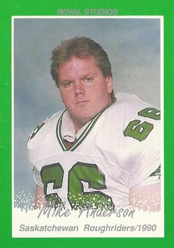 1990 Saskatchewan Roughriders #NNO Mike Anderson Front