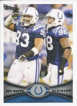2012 Topps #328 Indianapolis Colts: Dwight Freeney / Robert Mathis Front