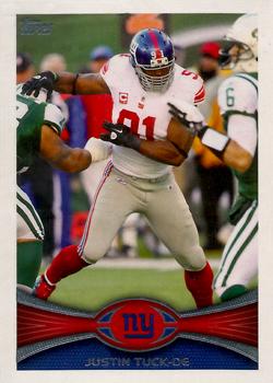 2012 Topps #373 Justin Tuck Front