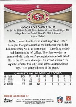 2012 Topps #411 NaVorro Bowman Back