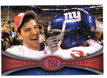 2012 Topps #422 NY Giants Champs: Eli Manning Front