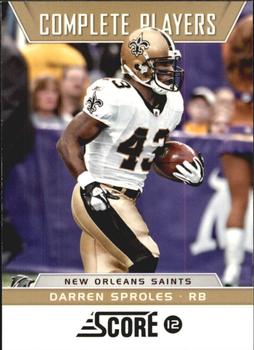 2012 Score - Complete Players Glossy #3 Darren Sproles Front