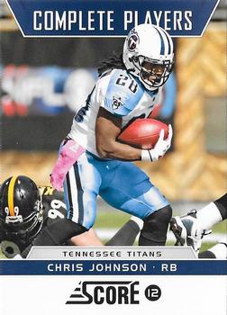 2012 Score - Complete Players Glossy #8 Chris Johnson Front