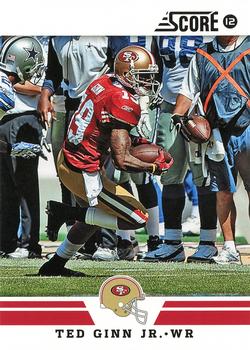 2012 Score - Glossy #19 Ted Ginn Jr. Front