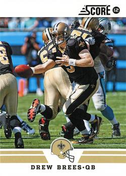 2012 Score - Glossy #22 Drew Brees Front