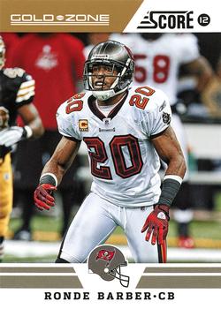 2012 Score - Gold Zone #131 Ronde Barber Front