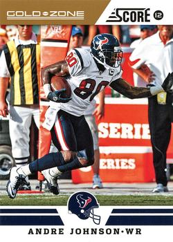 2012 Score - Gold Zone #169 Andre Johnson Front