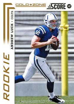 2012 Score - Gold Zone #304 Andrew Luck Front