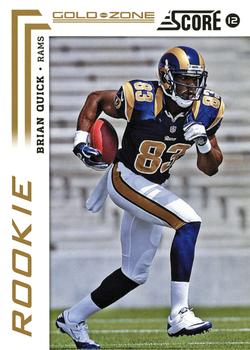 2012 Score - Gold Zone #309 Brian Quick Front
